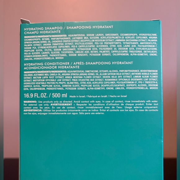 Moroccanoil Hydration Shampoo & Conditioner Half-Liter Set - Picture 4 of 4